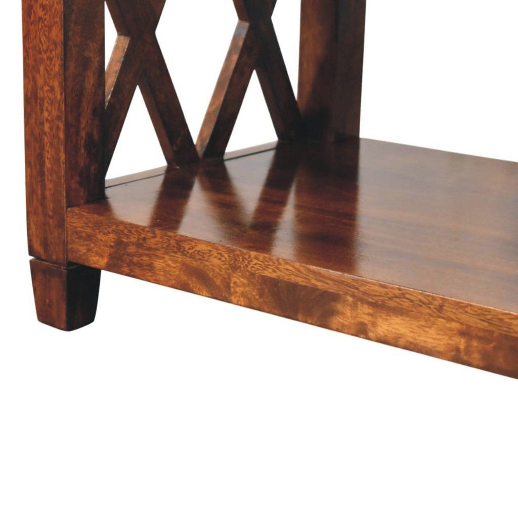 Belmont - X Frame Coffee Table - Brown