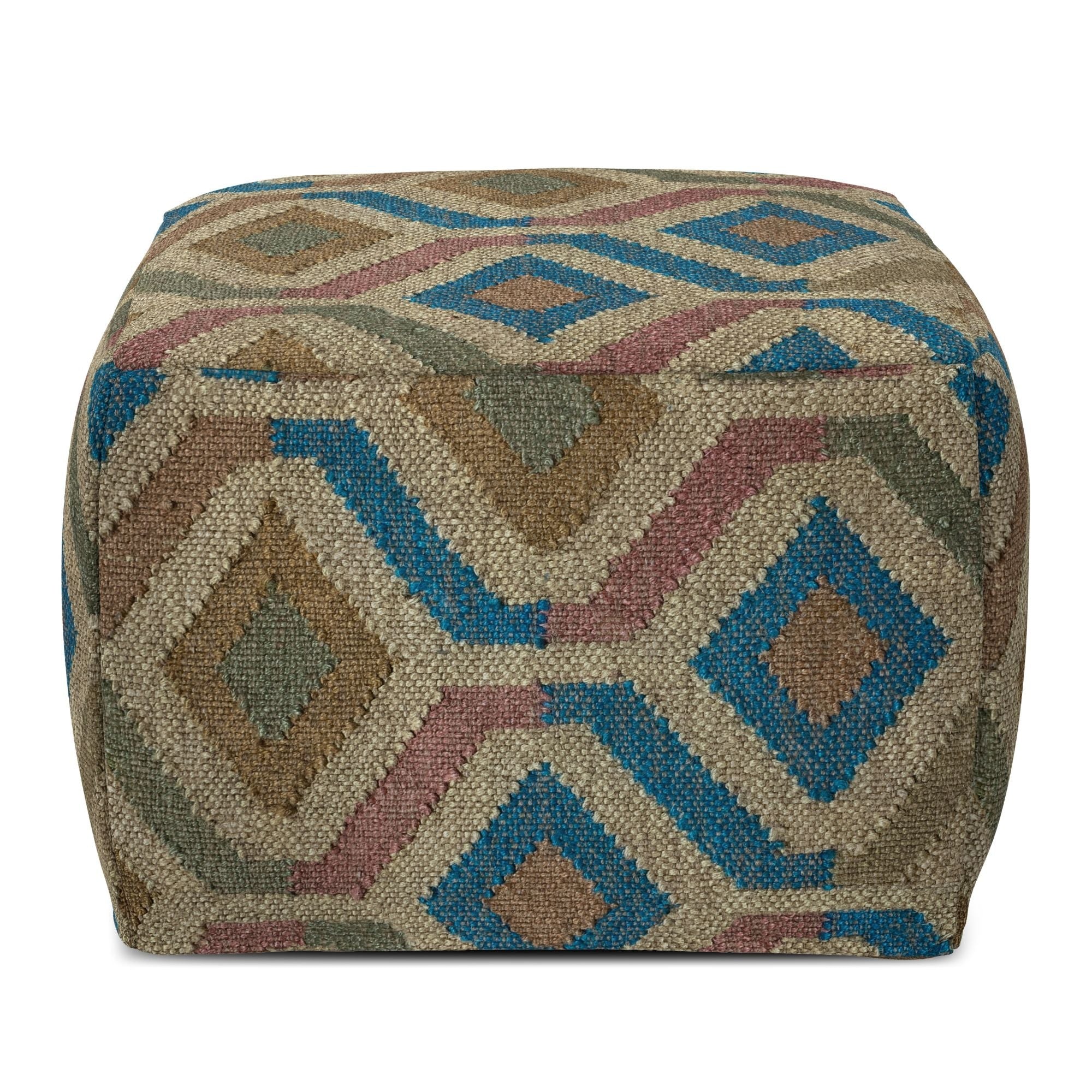 Johanna - Handcrafted Square Pouf