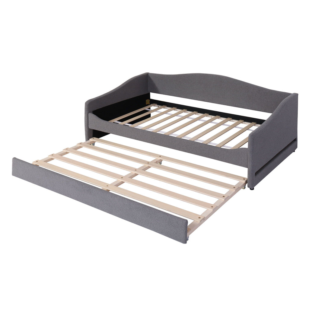 Design Upholstered Daybed With Light And Trundle