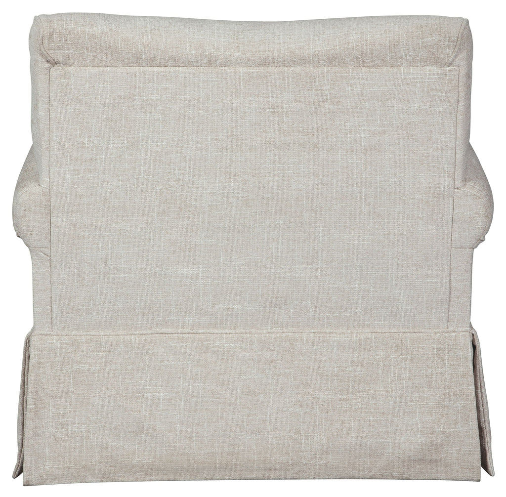 Searcy - Swivel Glider Accent Chair - Quartz