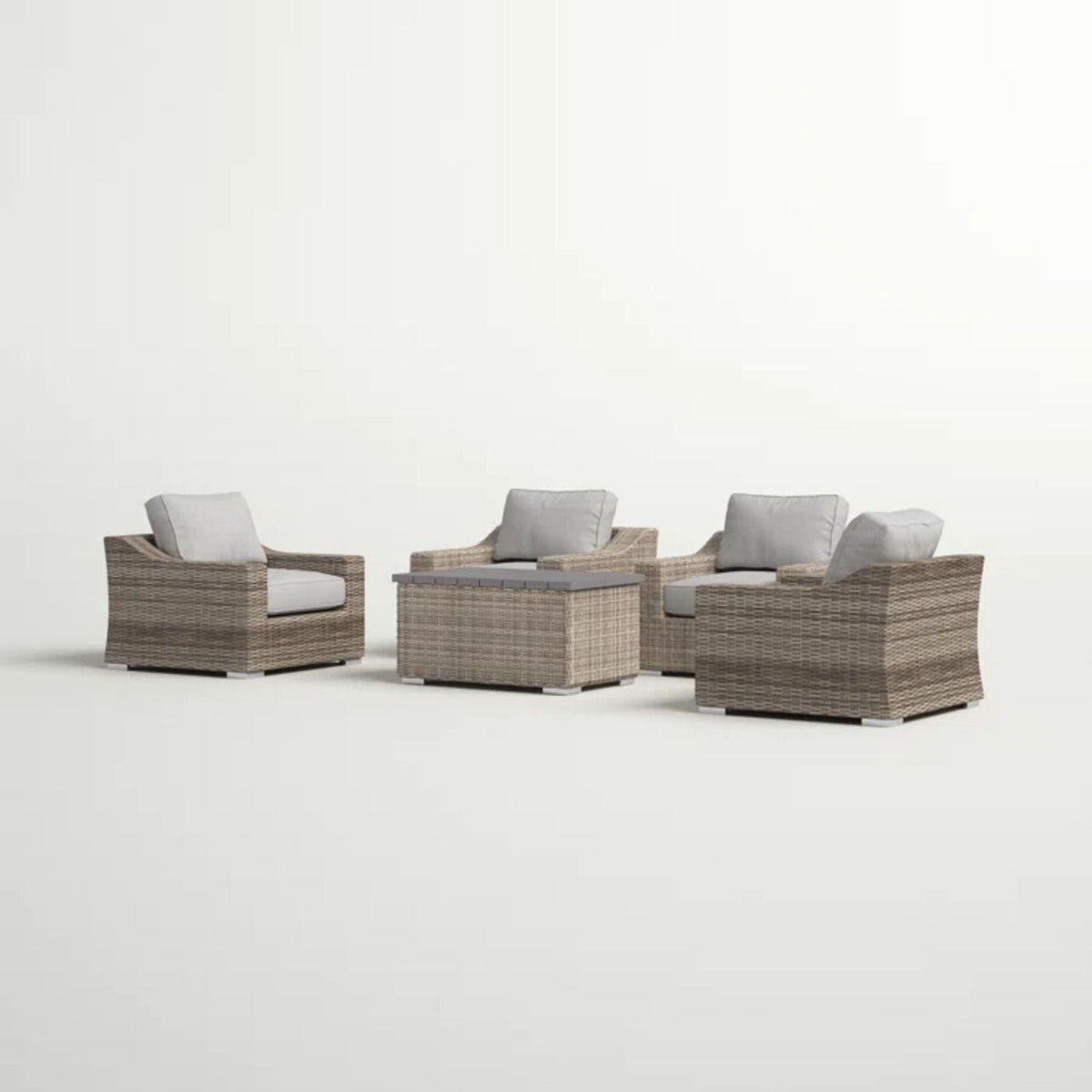 Stylish Sofa Seating Group With Cushions Perfect For Outdoor Gatherings