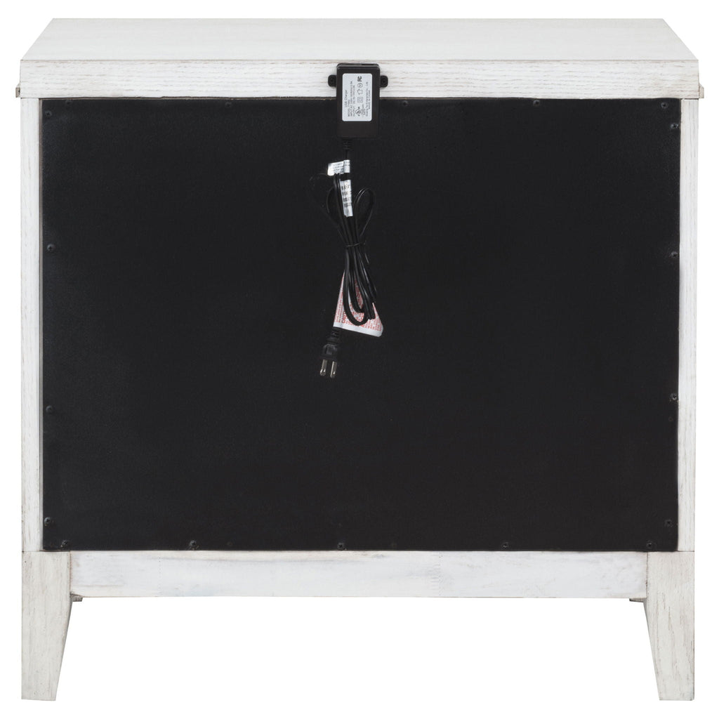 Marielle 2-drawer Nightstand Bedside Table Distressed White