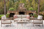 Bluff Trail - Loveseat, Lounge Chairs, Tables Set (Set of 5) - Beige