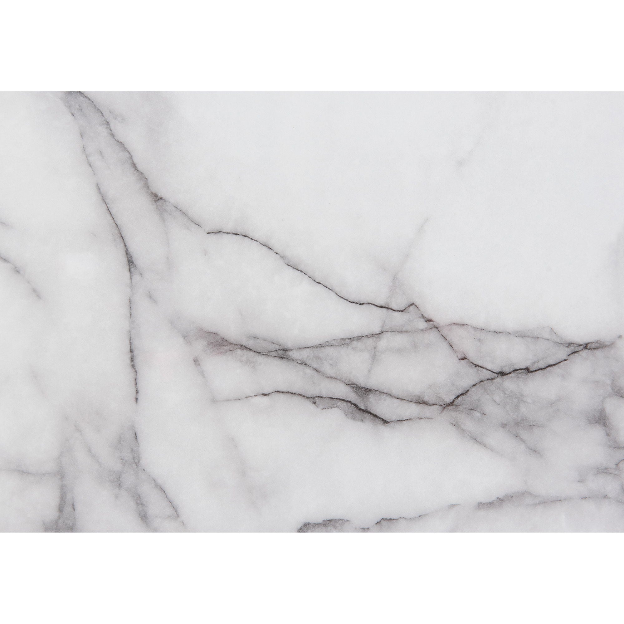 Moon - Marble Nightstand With LED - White