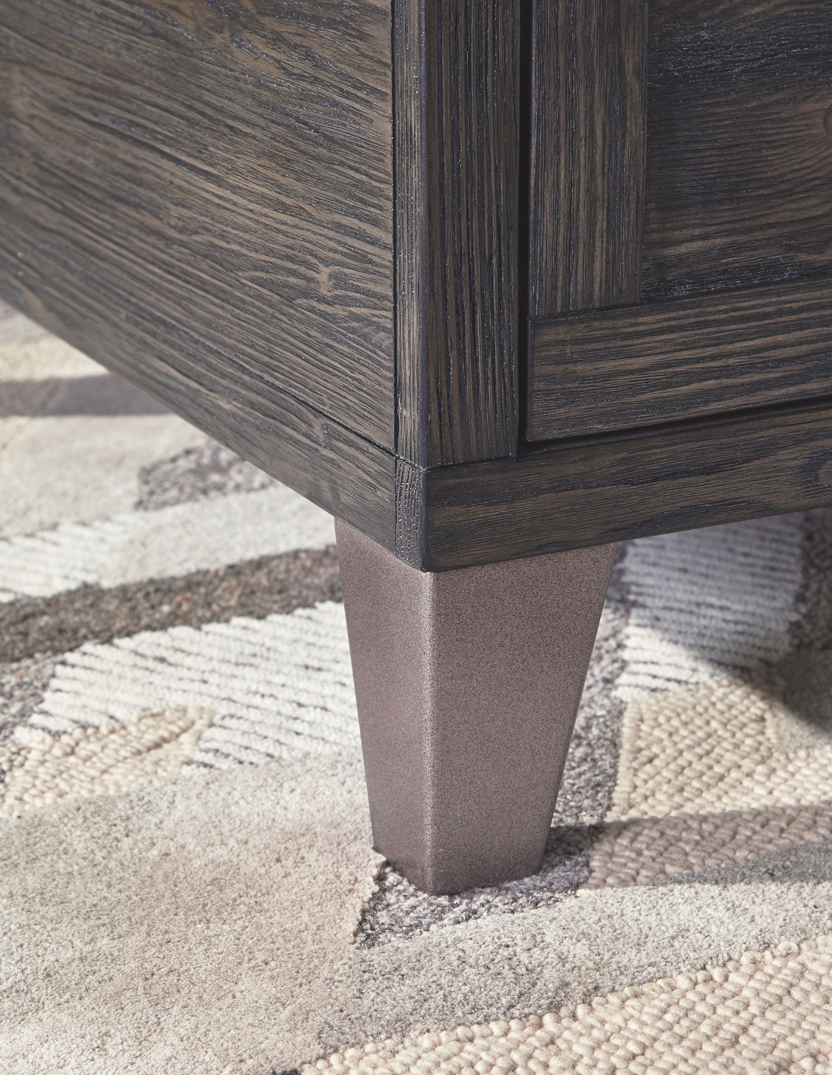 Todoe - Lift Top Cocktail Table - Dark Gray