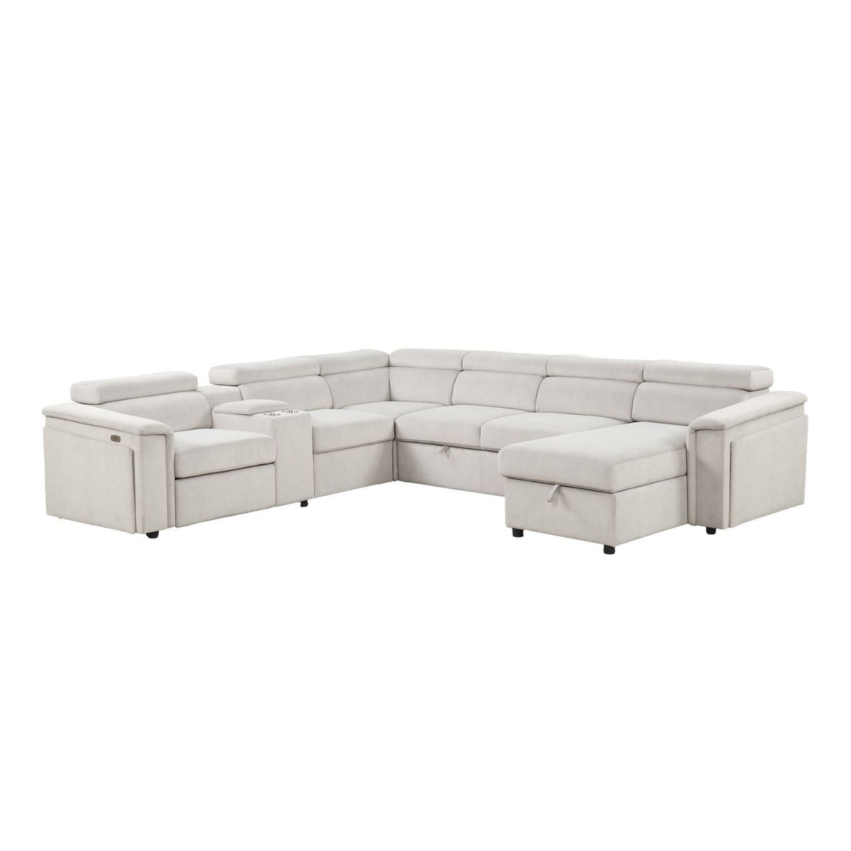Harvey - Power Recliner Sleeper Sectional