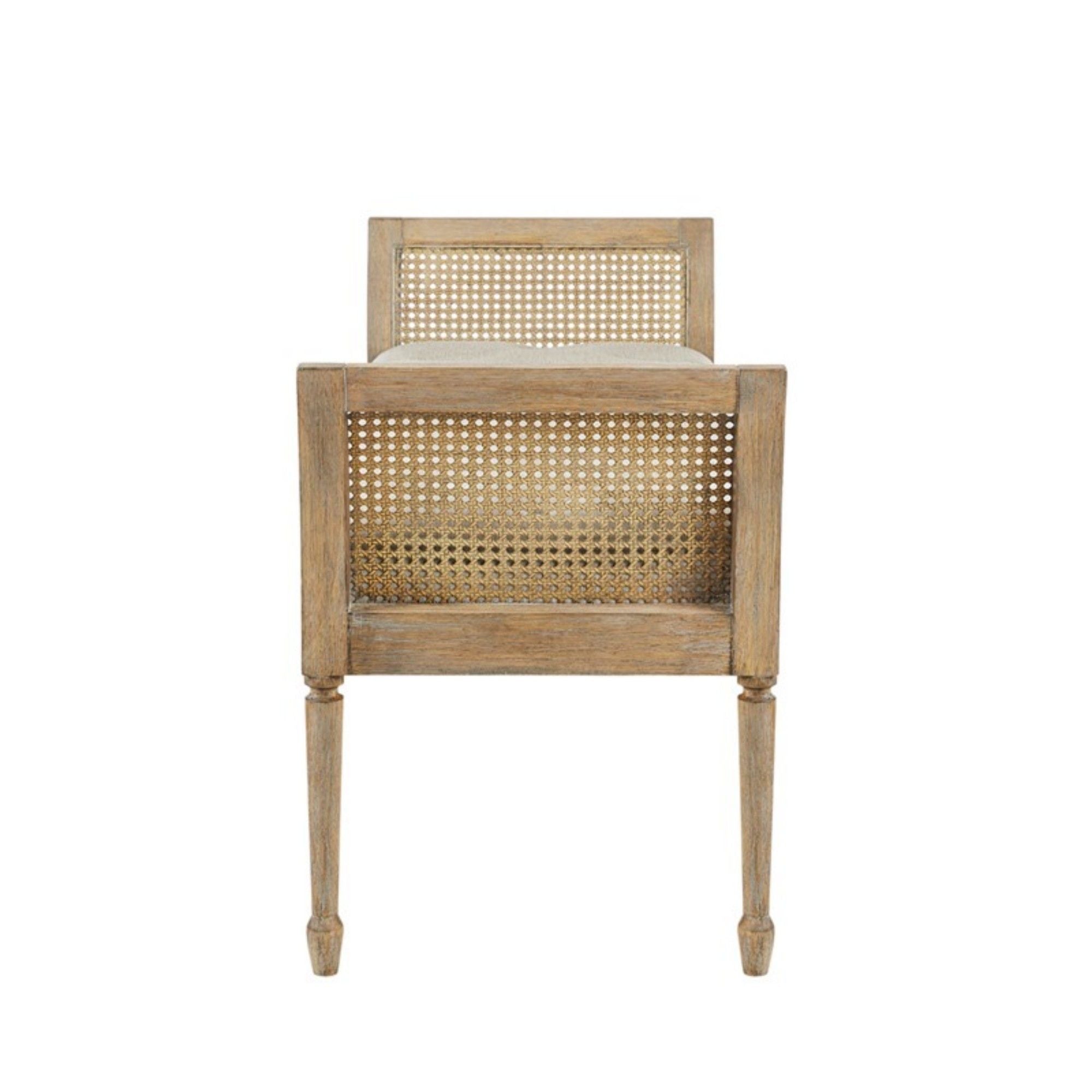 Accent Bench With Arm - Natural