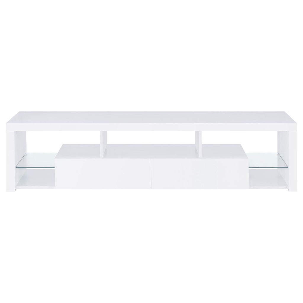 Jude 3-piece 71-inch TV Entertainment Center White High Gloss