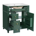 Bathroom Vanity Cabinet With Sink, Soft Close Doors With Door Organizer