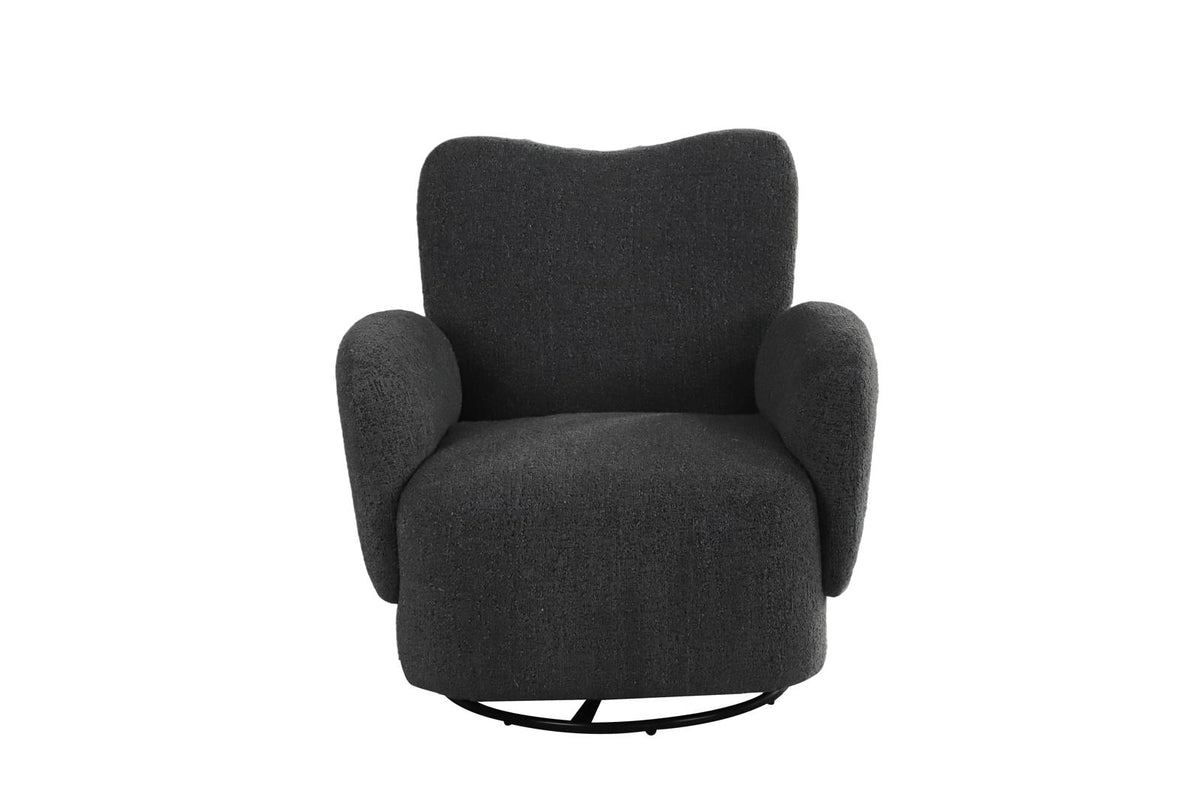 Atlas Modern Fabric Swivel Arm Chair