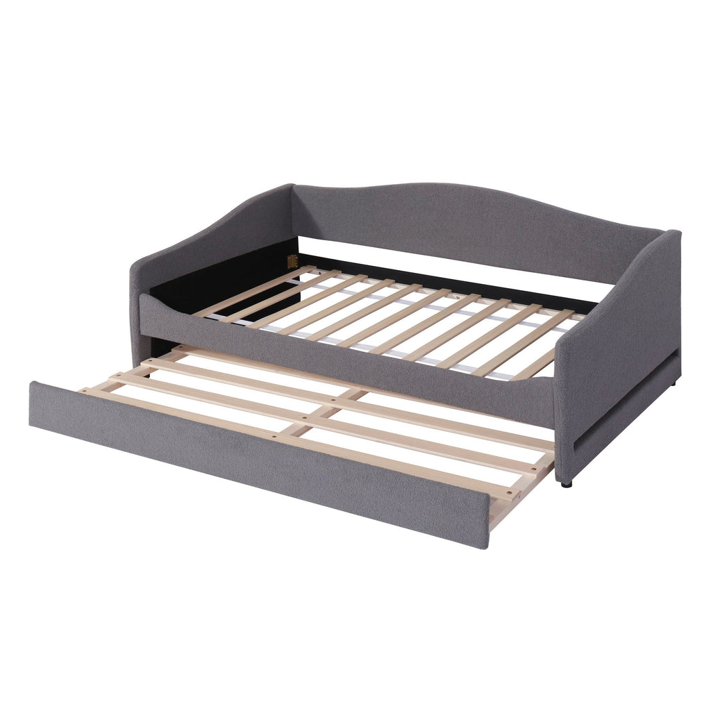 Design Upholstered Daybed With Light And Trundle