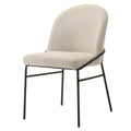 Lark - Side Chair (Set of 2) - White / Black
