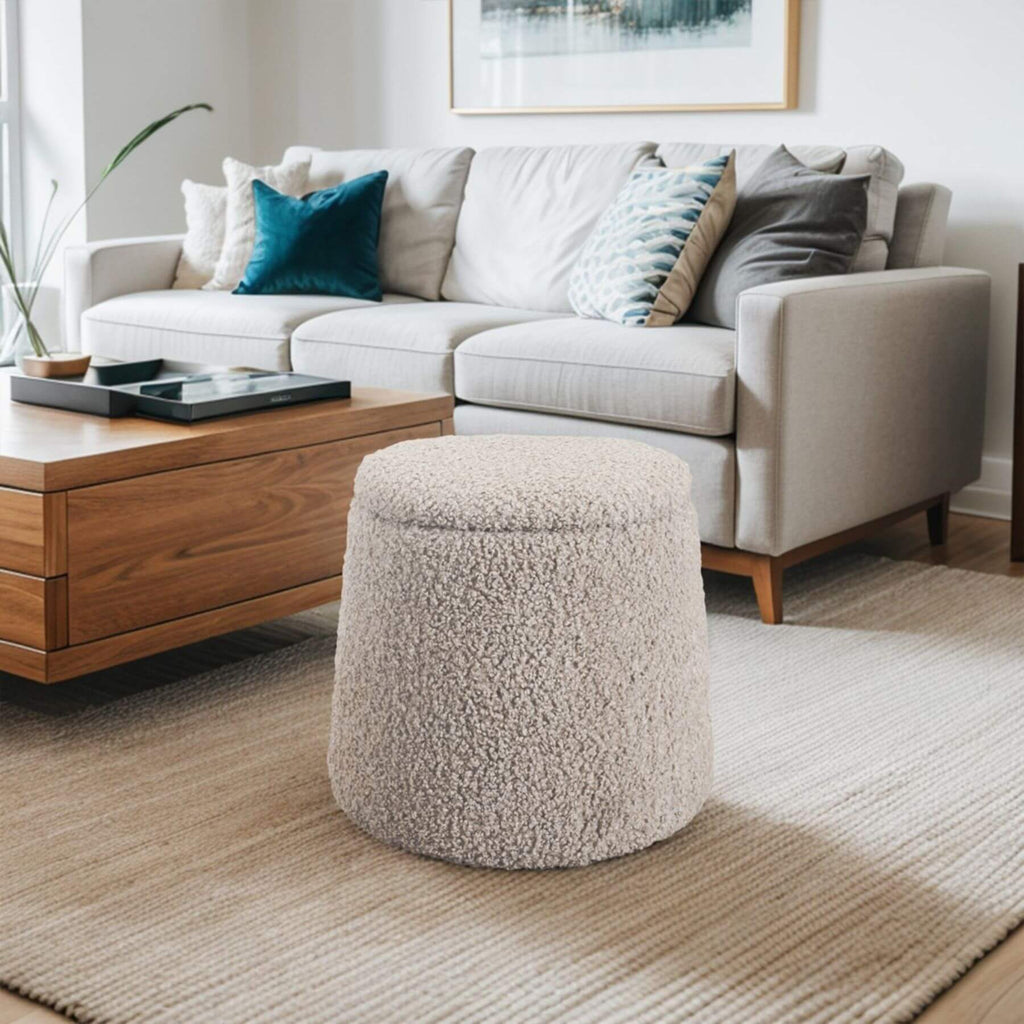 Chapel Hill Tara Round Storage Ottoman