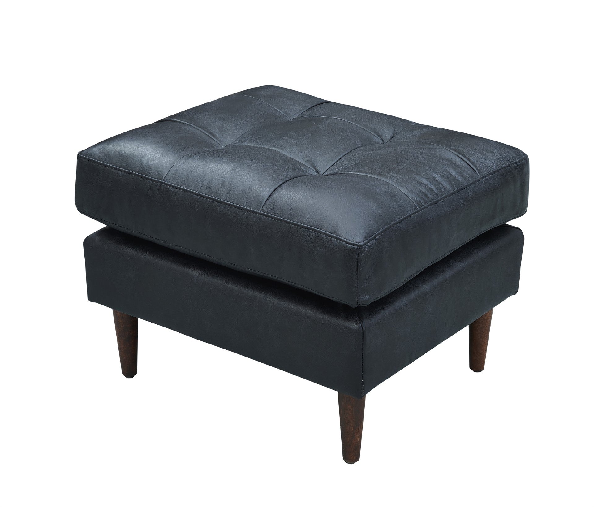 Alamo Top Grain Leather Arm Chair - Slate