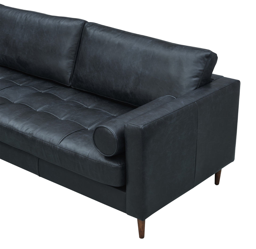 Alamo Top Grain Leather Sofa - Slate